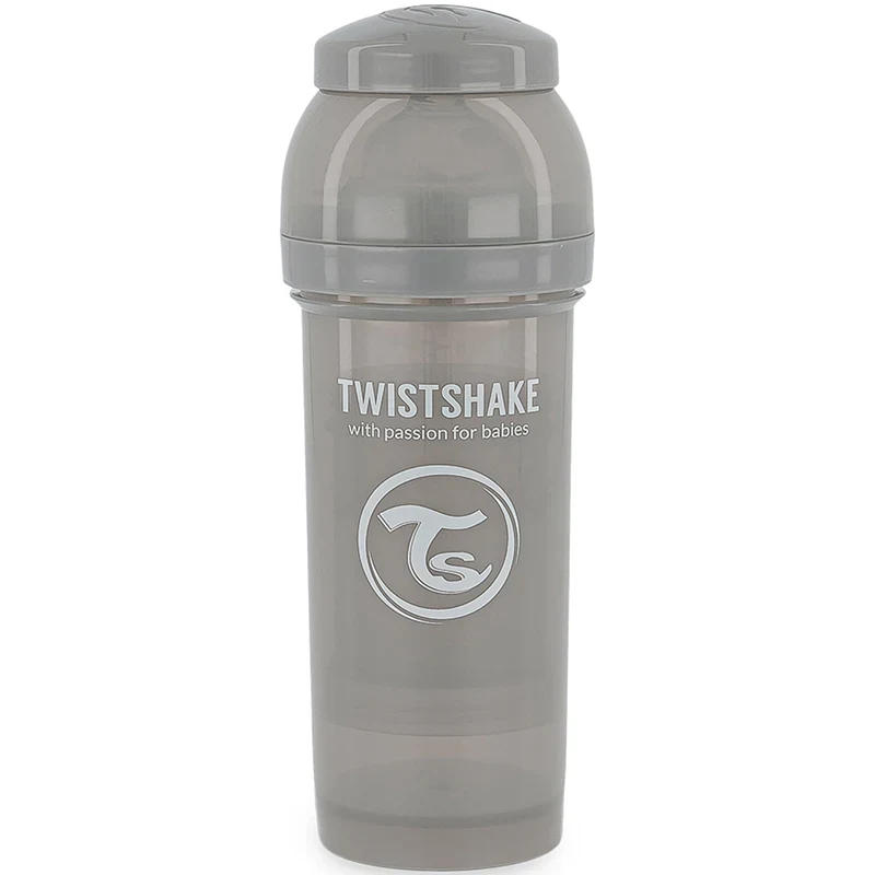 Twistshake Anti-Colic nappflaska 260 ml Pastell Grå Twistshake