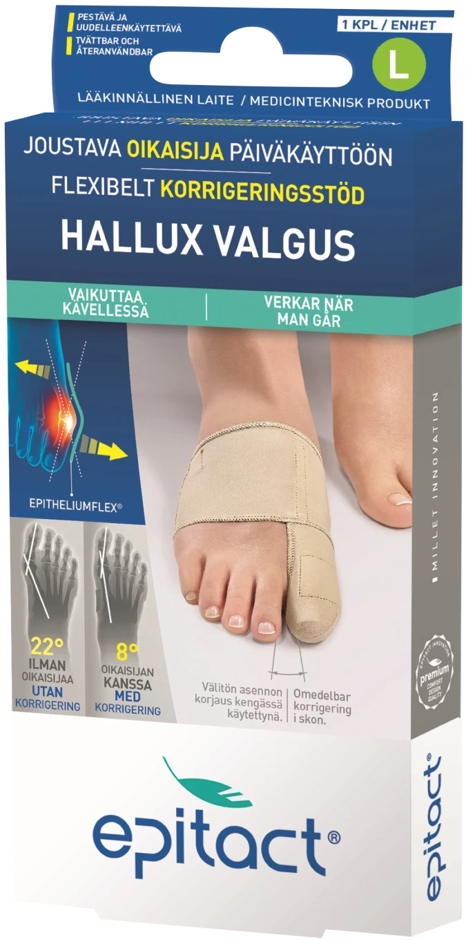 Epitact Flexibelt Korrigeringsstöd 1 st L Epitact