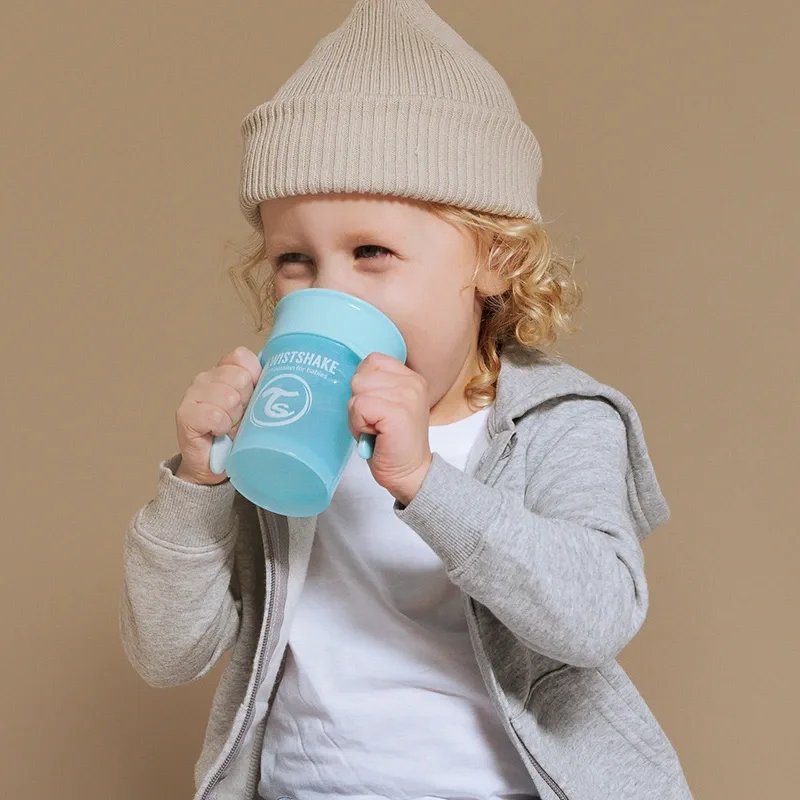 Twistshake 360 Cup 6+ mån Pastel Blue Twistshake