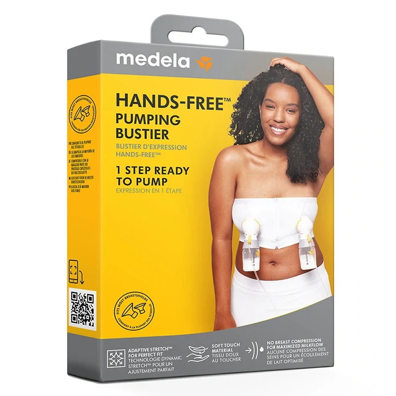 Medela Hands-Free Pumpbustier Svart L Medela