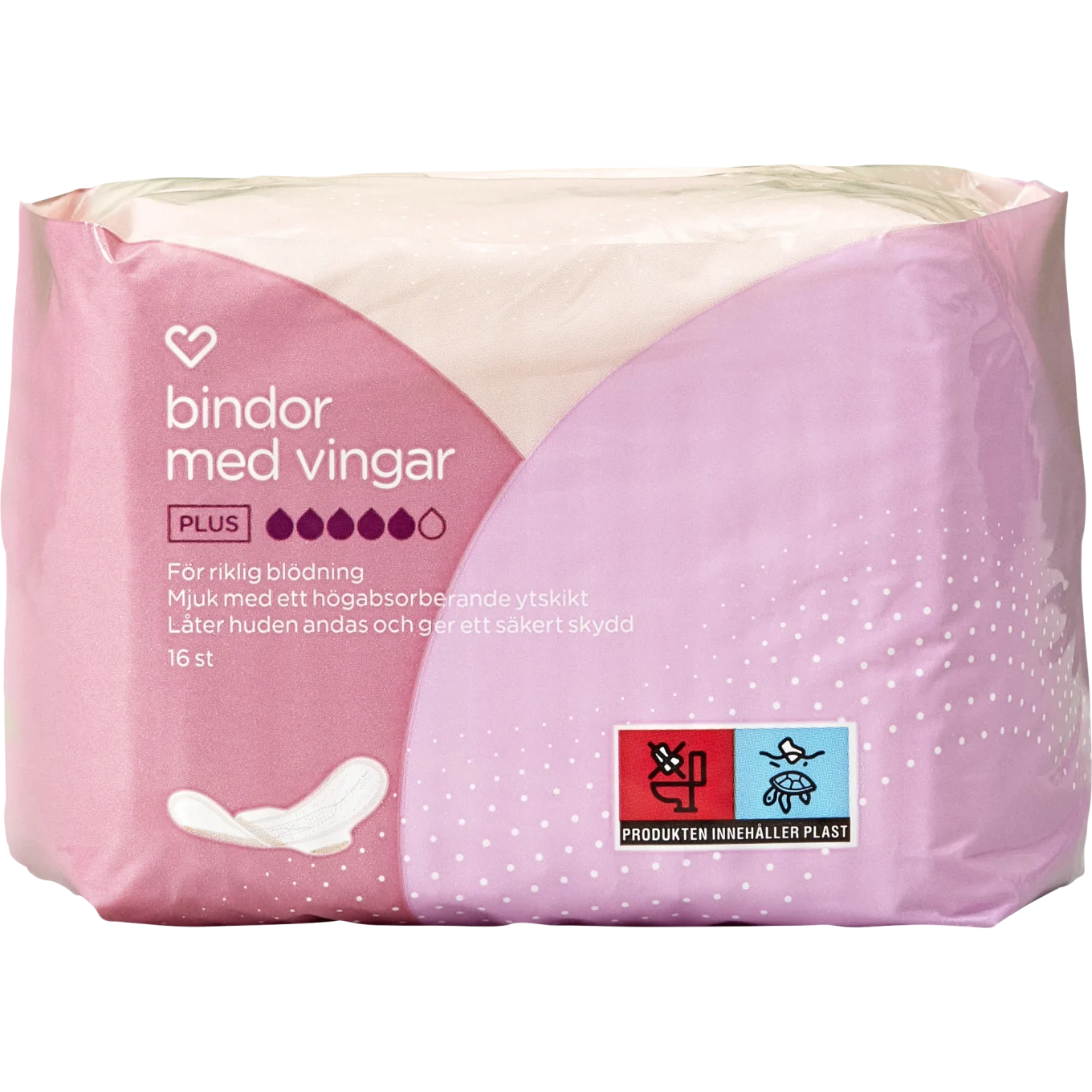 Hjärtats Bindor med vingar Plus 16 st Hjärtats