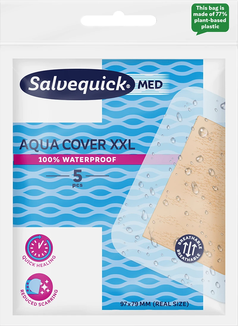 Salvequick MED Aqua Cover XXL 5 st Salvequick