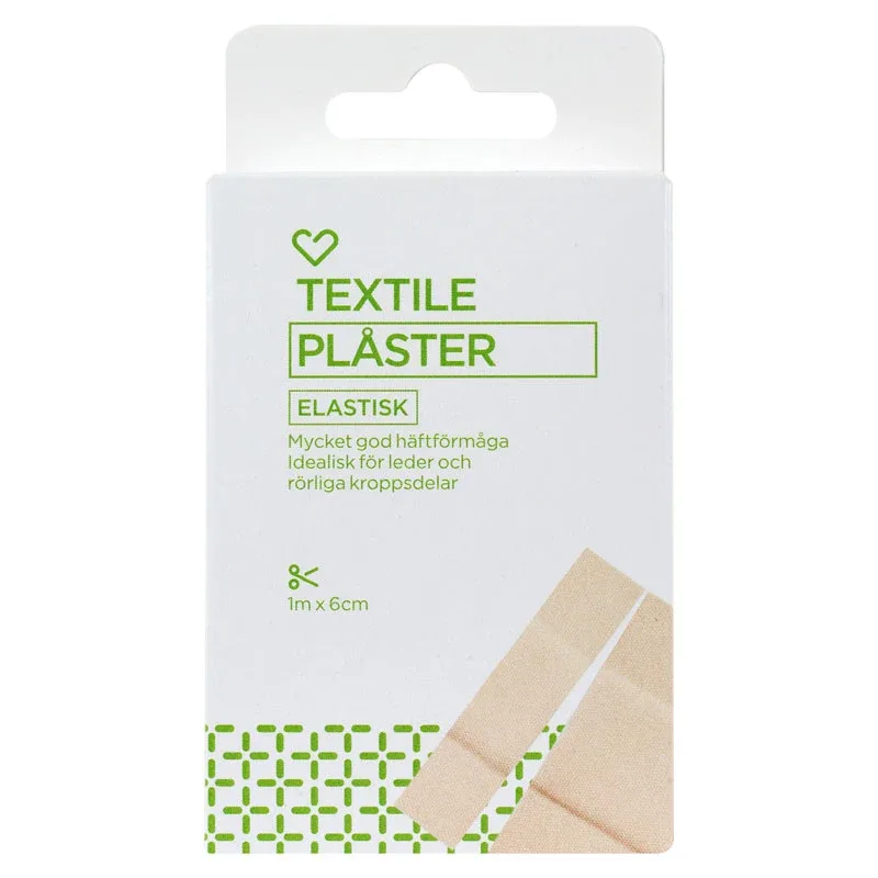 Hjärtats Textile plåster 6 cm x 1 m Hjärtats