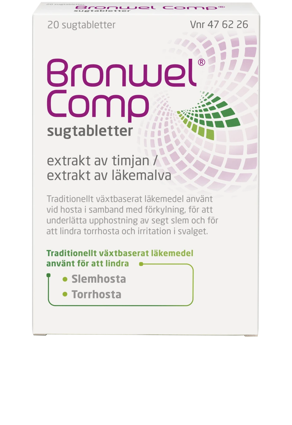 Bronwel Comp Sugtabletter 20 st Bronwel