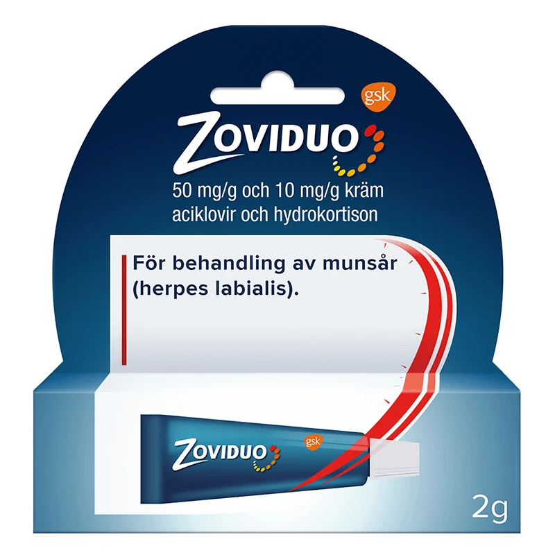 Zoviduo kräm 50 mg/g + 10 mg/g 2 g Zoviduo