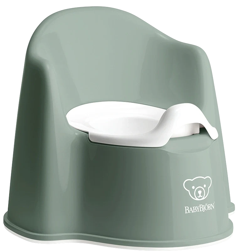 BabyBjörn Pottstol Grågrön/Vit Babybjörn