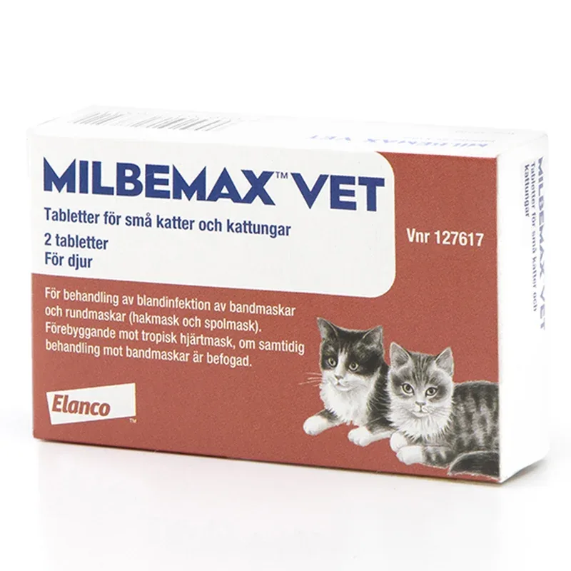 Milbemax vet. för små katter och kattungar tablett 2 st Milbemax