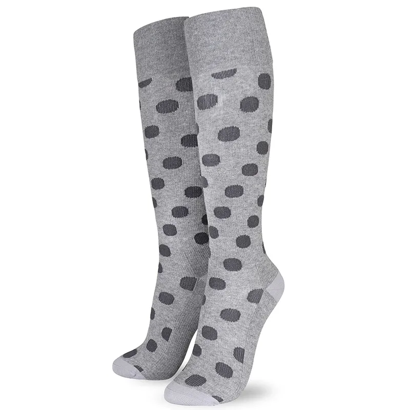 Life Wear Stödstrumpa Mönstrad Grey Dots 37-39 Life Wear