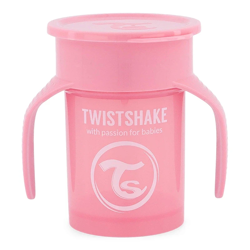 Twistshake 360 Cup 6+ mån Pastel Pink Twistshake