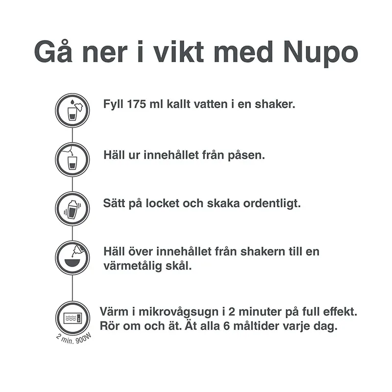 Nupo Diet Oatmeal Apple & Cinnamon 12 portioner Nupo