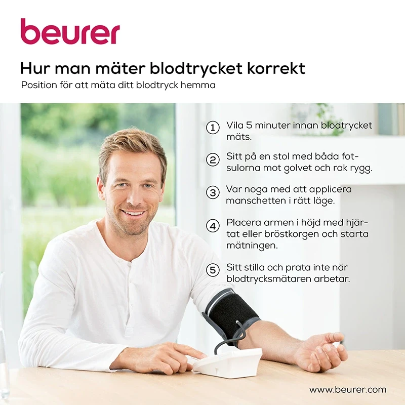 Beurer BM 54 Blodtrycksmätare för Överarm med Bluetooth Beurer