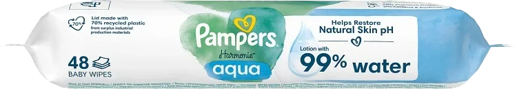 Pampers Harmonie Aqua Wet Wipes 48st Pampers