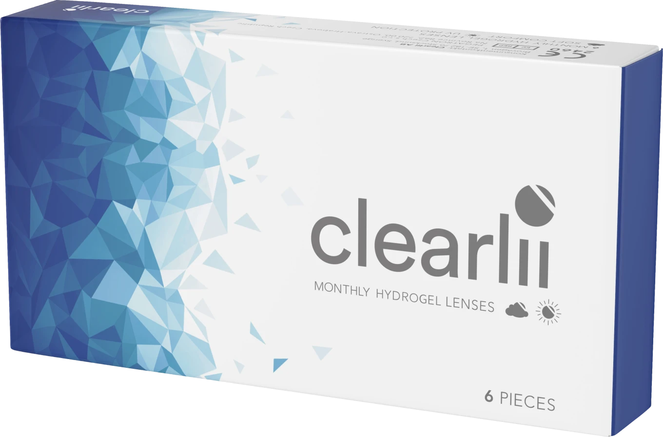 Clearlii Monthly Hydrogel Lenses månadslins 6-pack -5.50 Clearlii