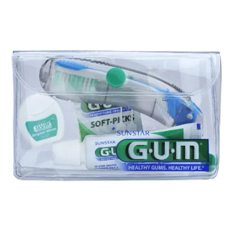 GUM Travel-Kit Neccessär med munvårdsartiklar 1st Gum