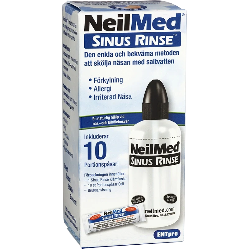 NeilMed Sinus Rinse Nässköljare med 10 saltpåsar NeilMed