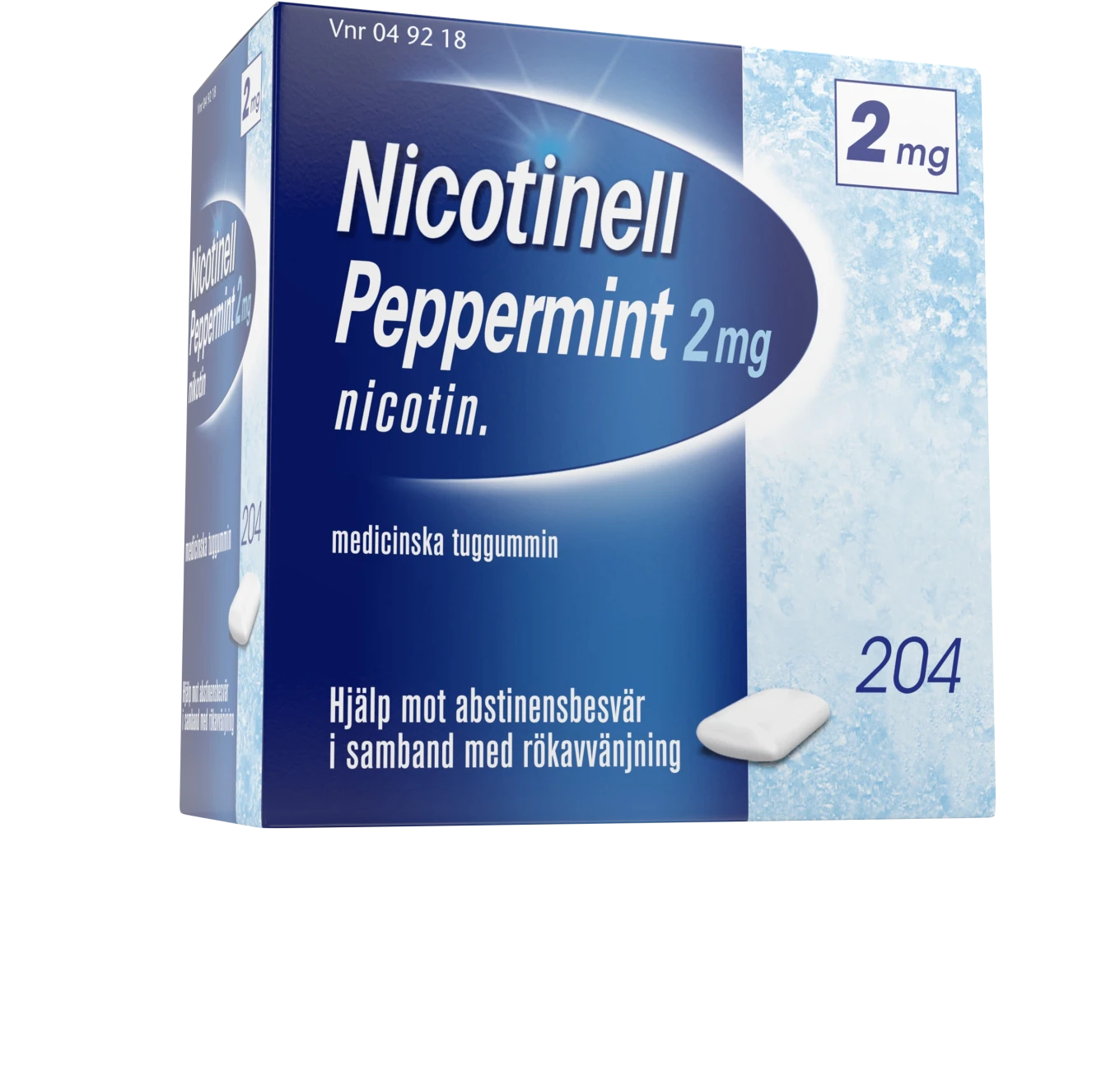 Nicotinell Peppermint Medicinskt tuggummi 2 mg 204 st Nicotinell