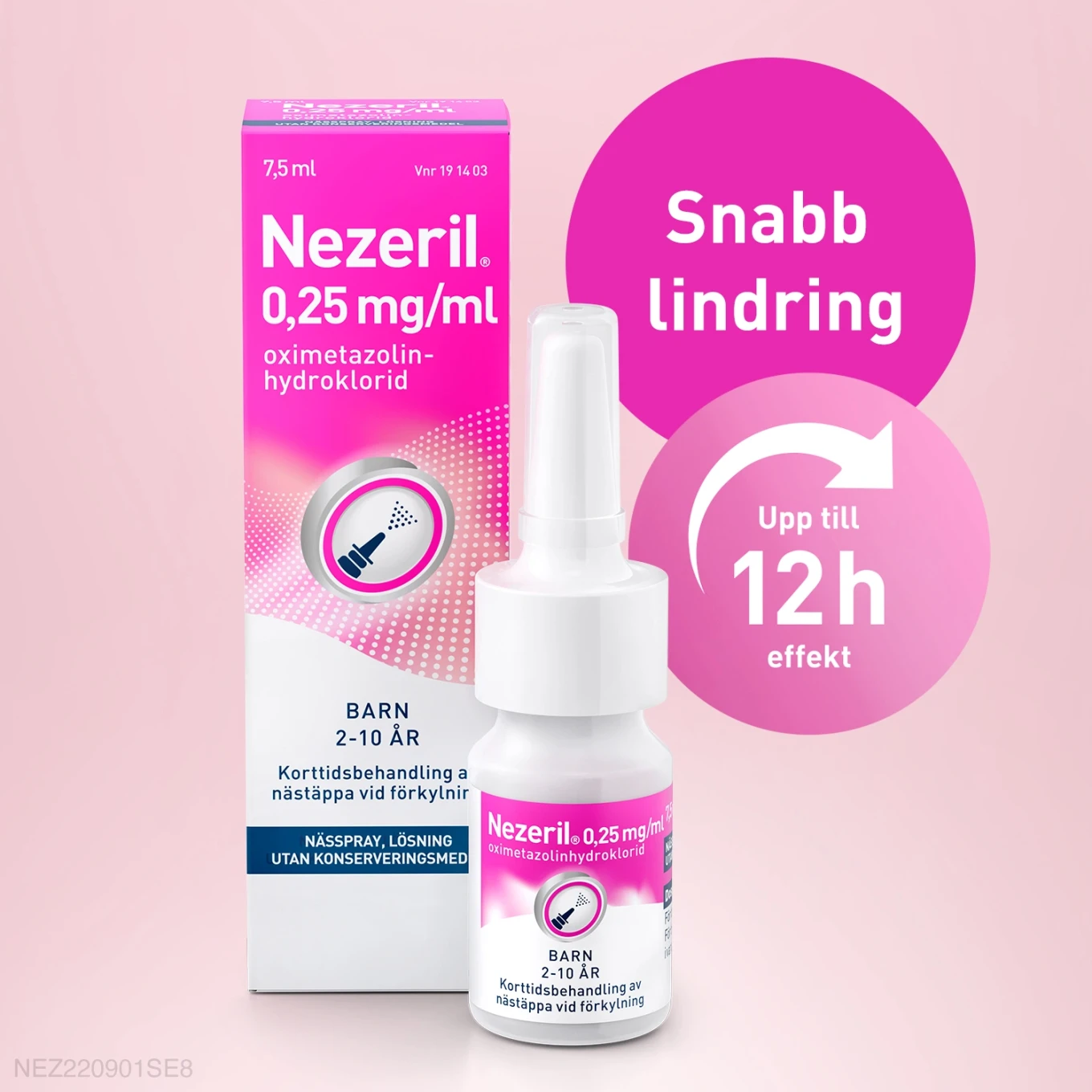 Nezeril nässpray 0,25 mg/ml 7,5 ml Nezeril