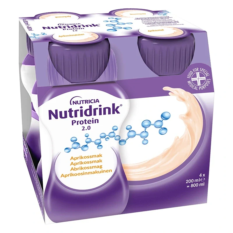Nutridrink Protein 2.0 Aprikos 4x200 ml Nutridrink