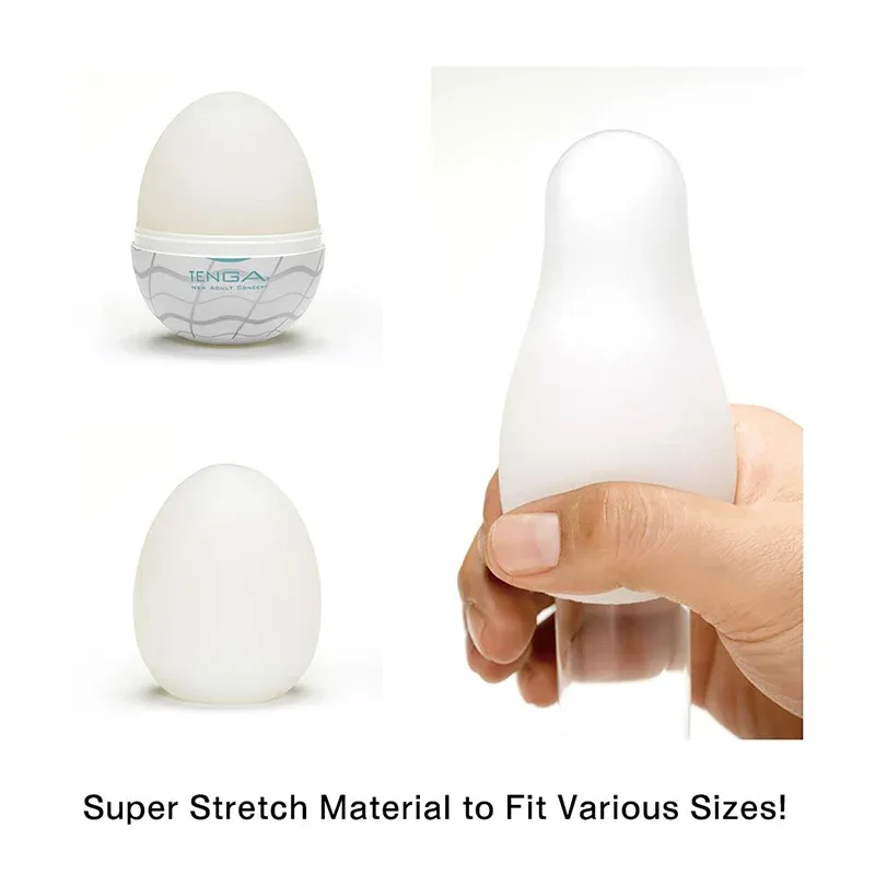 Tenga Egg Wavy II Onanihjälpmendel för män Tenga