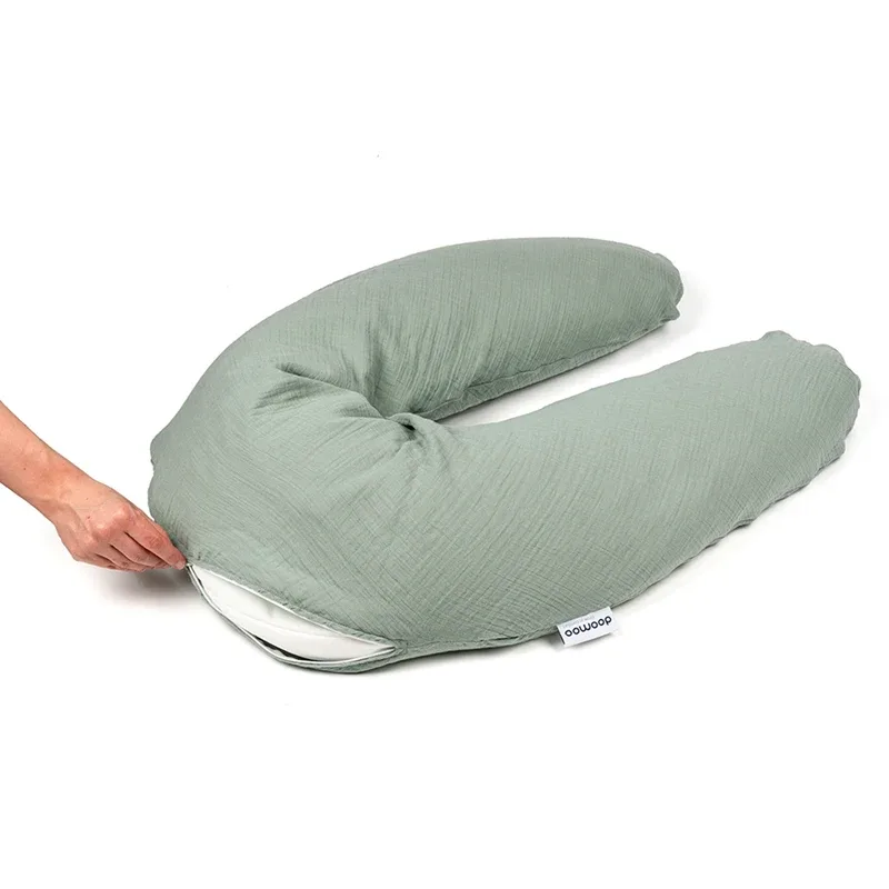 Doomoo Amnings-gravidkudde Muslin Grön Doomoo