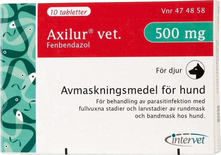 Axilur vet. tablett för hund 500 mg 10 st Axilur