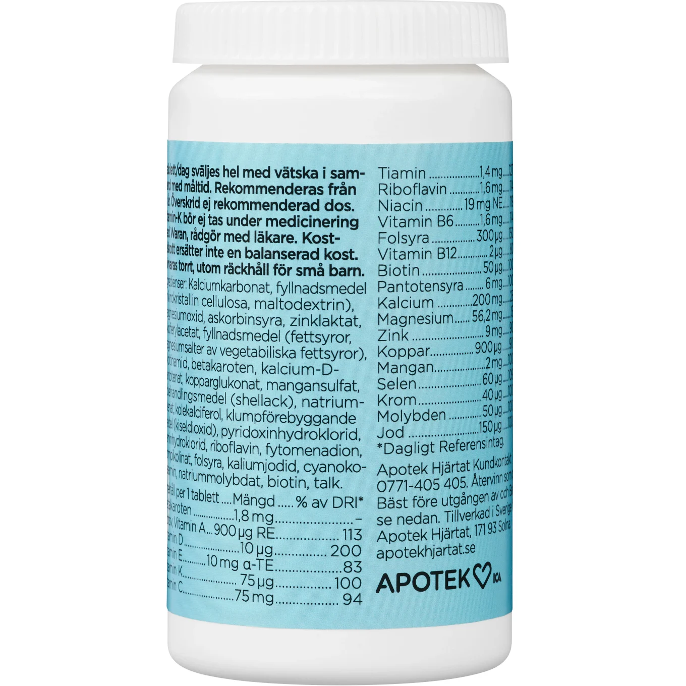 Hj ärtats Multivitamin Man 100 st Hjärtats