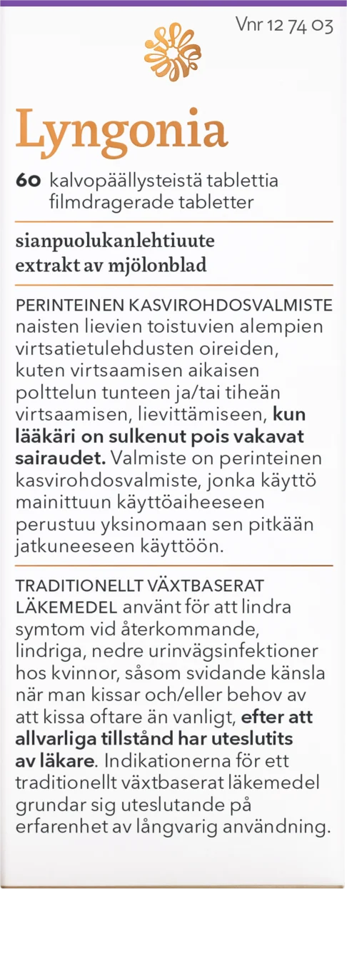 Lyngonia 60 tabletter Lyngonia