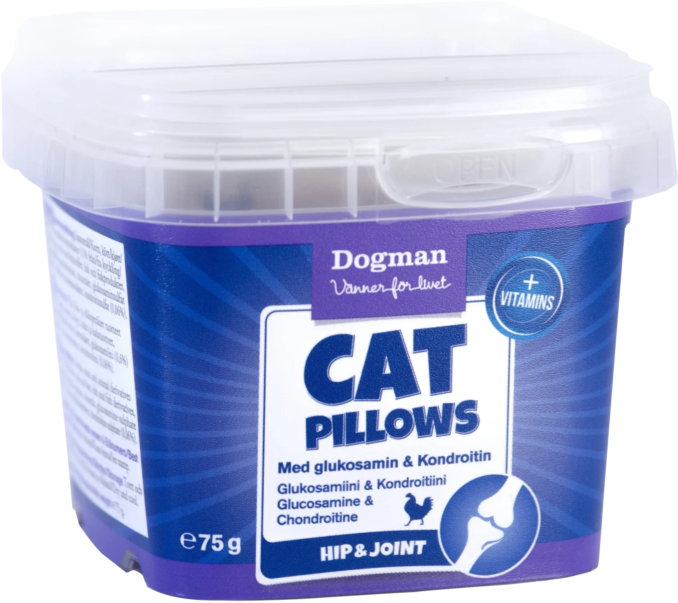 Dogman Cat Pillows Glukosamin + Kondroitin 75 g Dogman