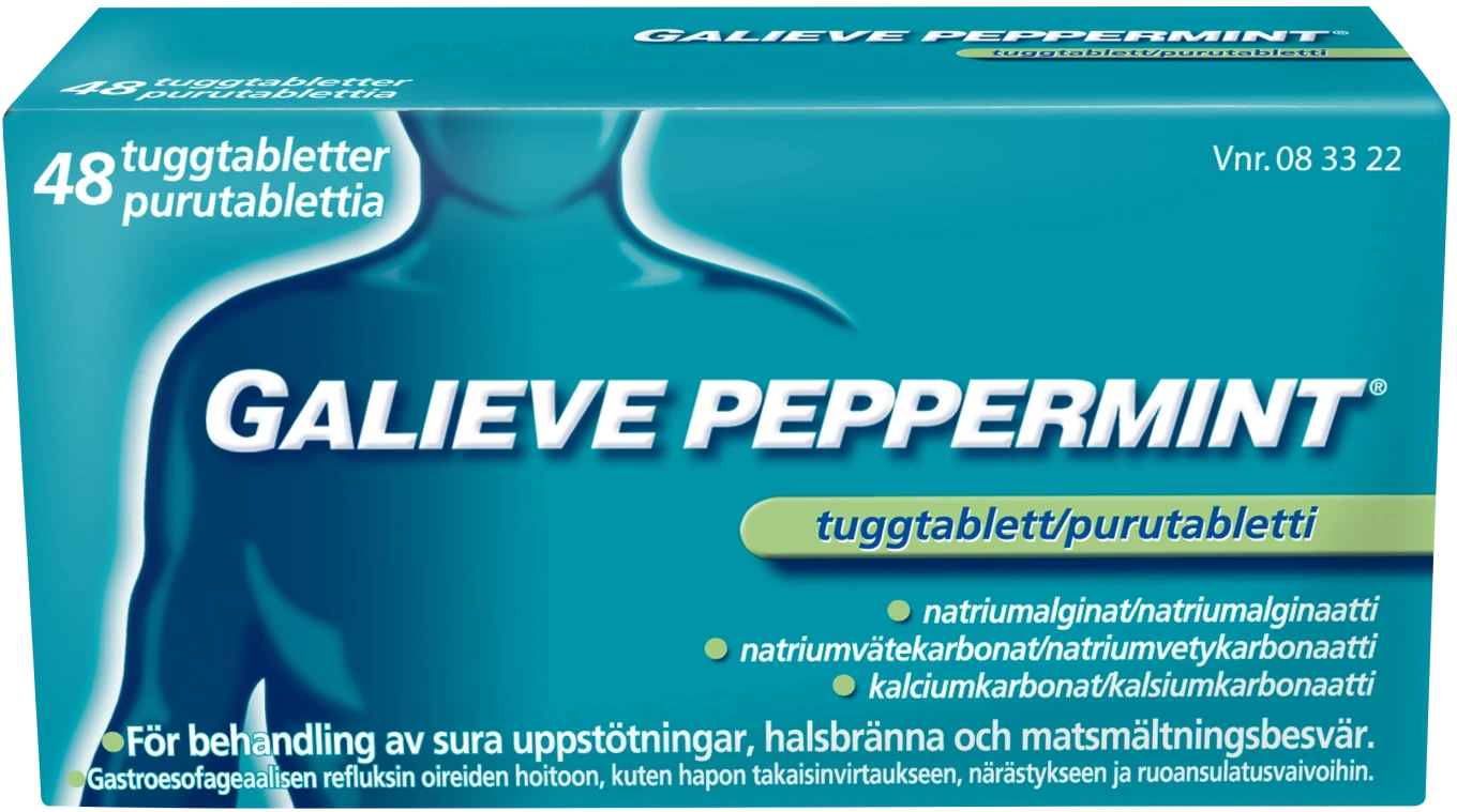 Galieve Peppermint tuggtablett 48 st Galieve