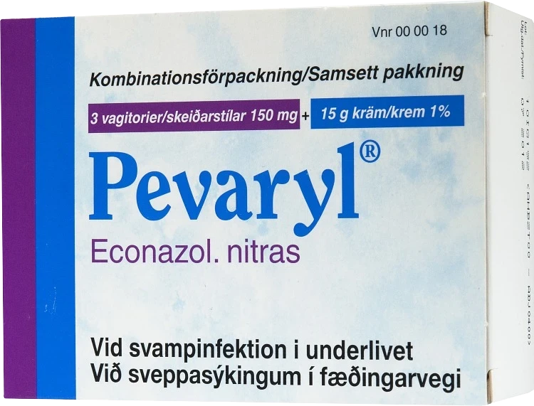 Pevaryl vagitorium och kräm 150 mg + 1% 1 st Pevaryl