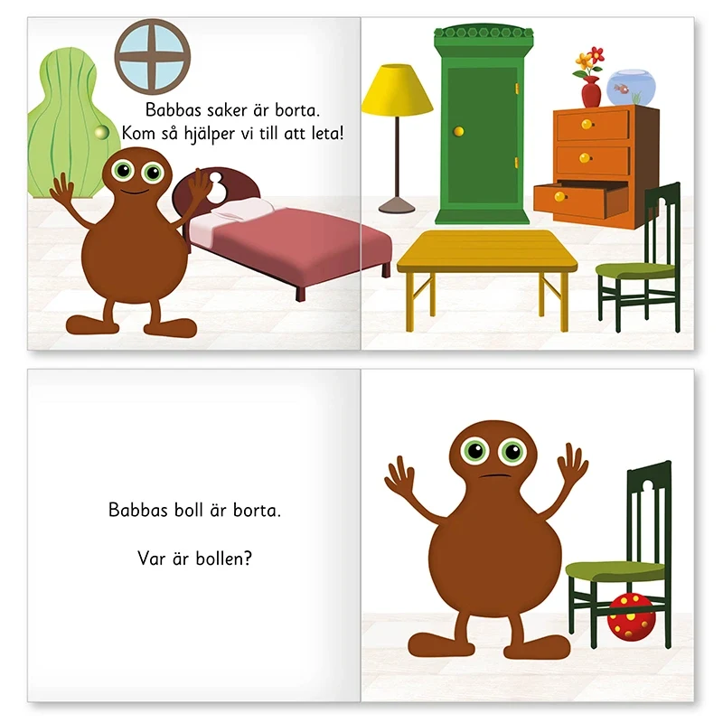 Teddykompaniet Babblarna Var är Babbas saker Bok Teddykompaniet