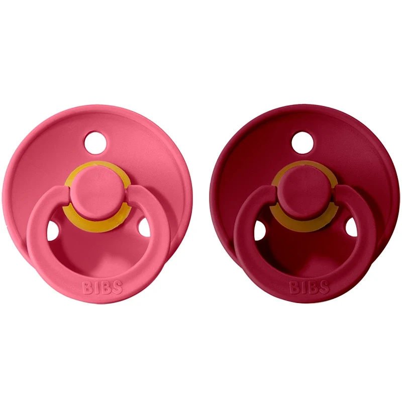 BIBS Napp Coral / Ruby 0-6 månader 2-pack Bibs
