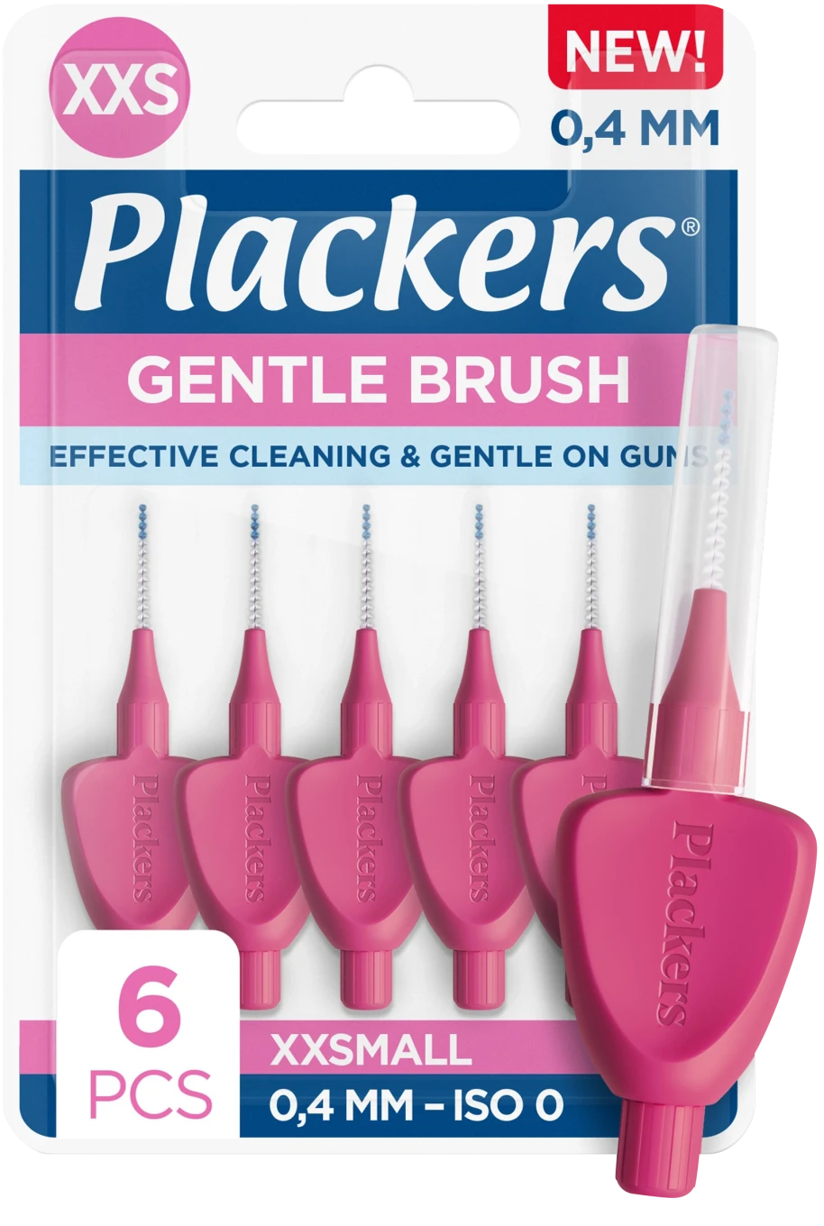 Plackers Gentle Brush 0,4 mm 6st Plackers