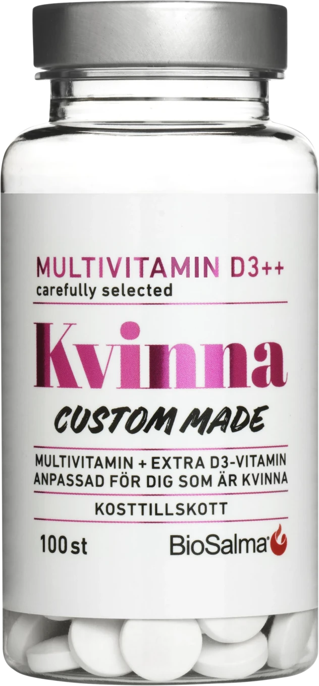BioSalma Multivitamin Kvinna D-vitamin++ 100 tabletter BioSalma