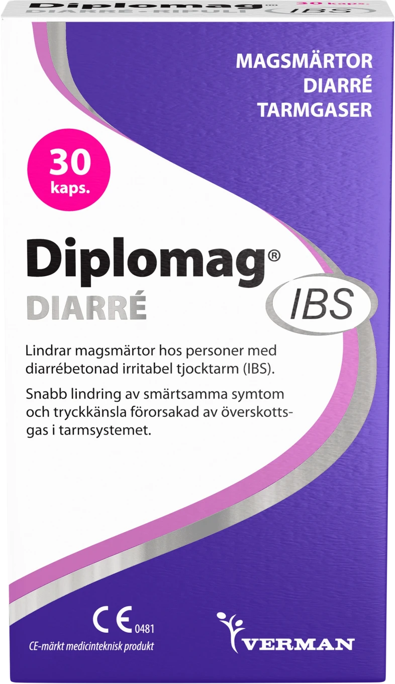 Diplomag IBS Diarré Kapslar 30 st Diplomag