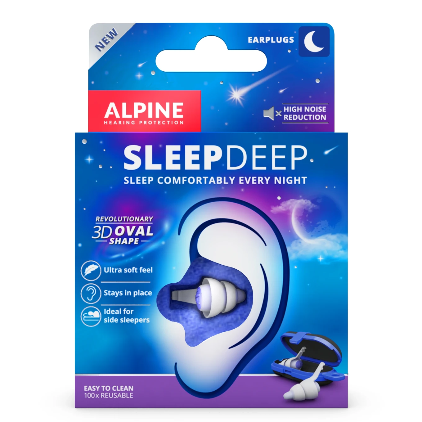 Alpine SleepDeep Earplugs M/L 1 par Alpine