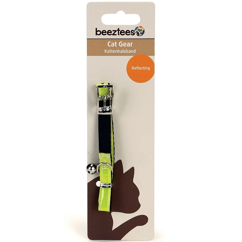 Beeztees Katthalsband Brite Reflex Gul Beeztees