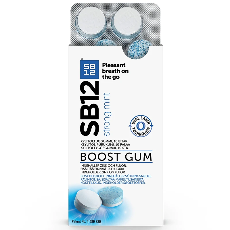 SB12 Boost Strong Mint tuggummi 10 st SB12