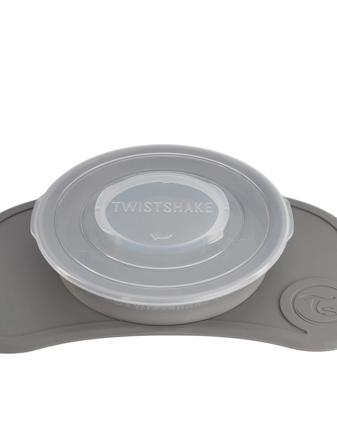 Twistshake Click-Mat Mini + Plate Pastel Grey Twistshake