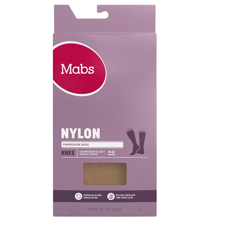 Mabs Nylon Knee Tan 1 par M Mabs