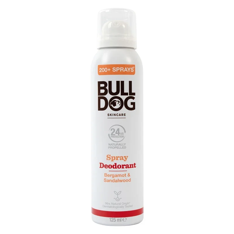 Bulldog Bergamot & Sandalwood Spray Deodorant 125 ml Bulldog