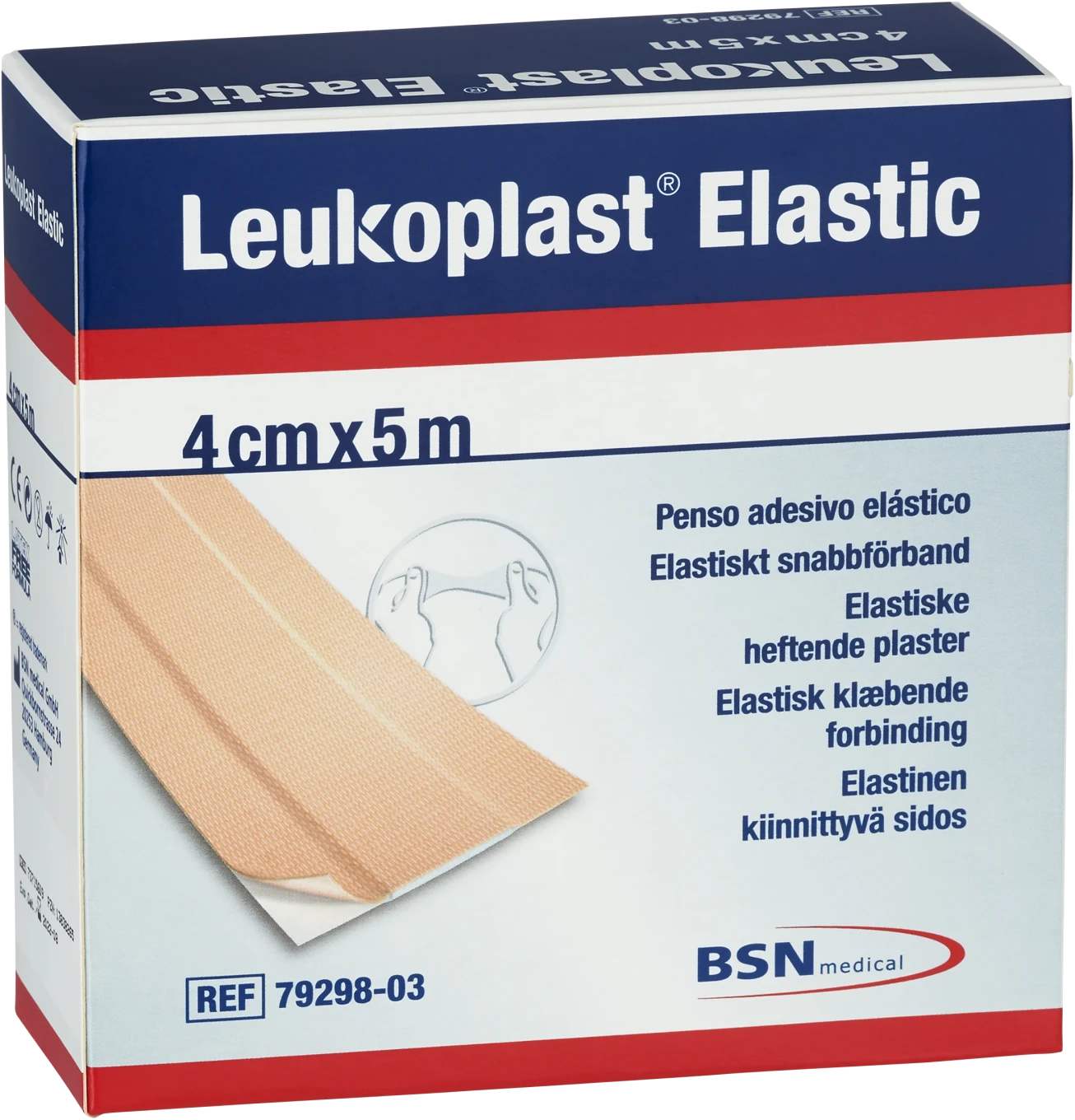 Leukoplast Elastic plåsterrulle 4 cm x 5 m Leukoplast