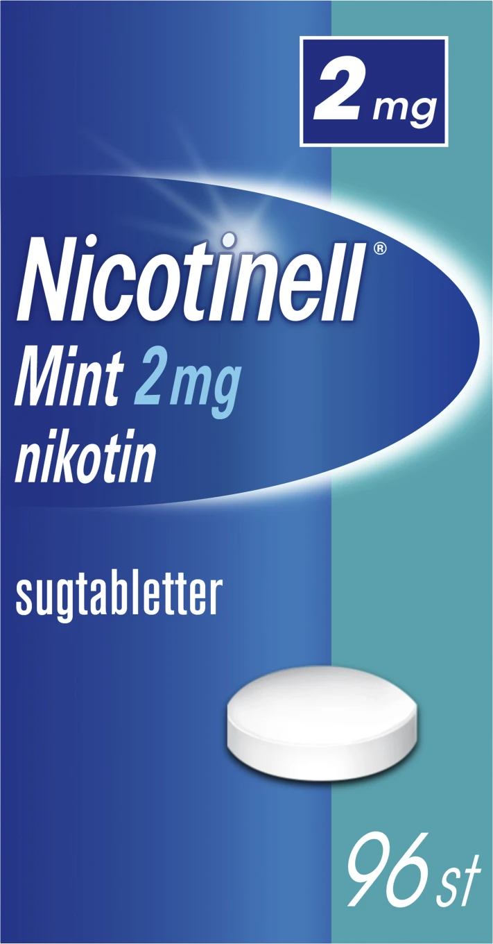 Nicotinell Mint komprimerad sugtablett 2 mg 96 st Nicotinell