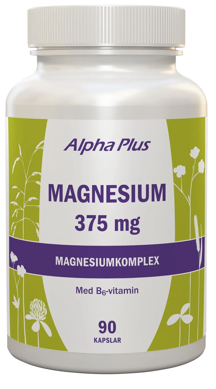 Alpha Plus Magnesium 375 mg 90 kapslar Alpha Plus