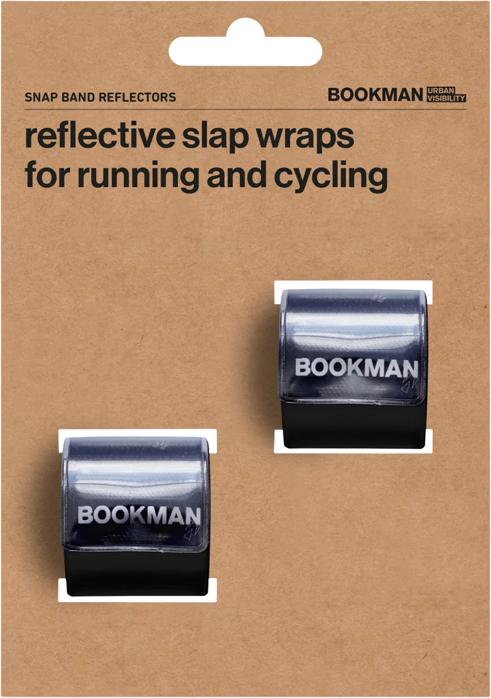 Bookman Snap Band Reflectors Black 2-pack Bookman