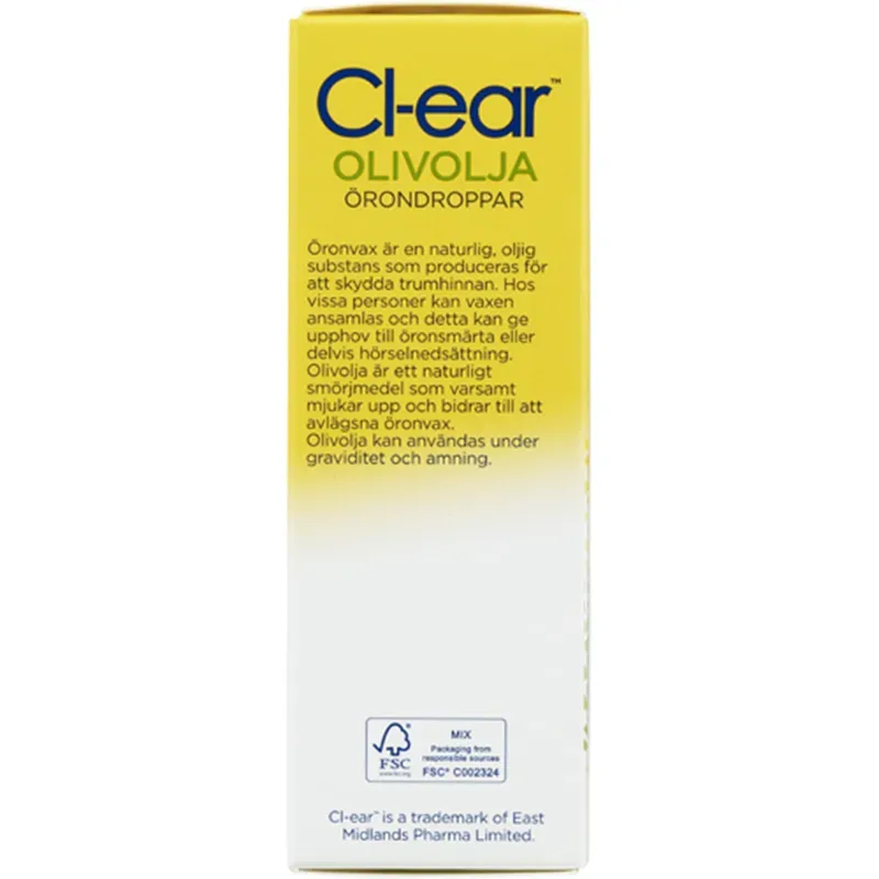 Cl-ear Örondroppar Olivolja 15 ml Cl-ear