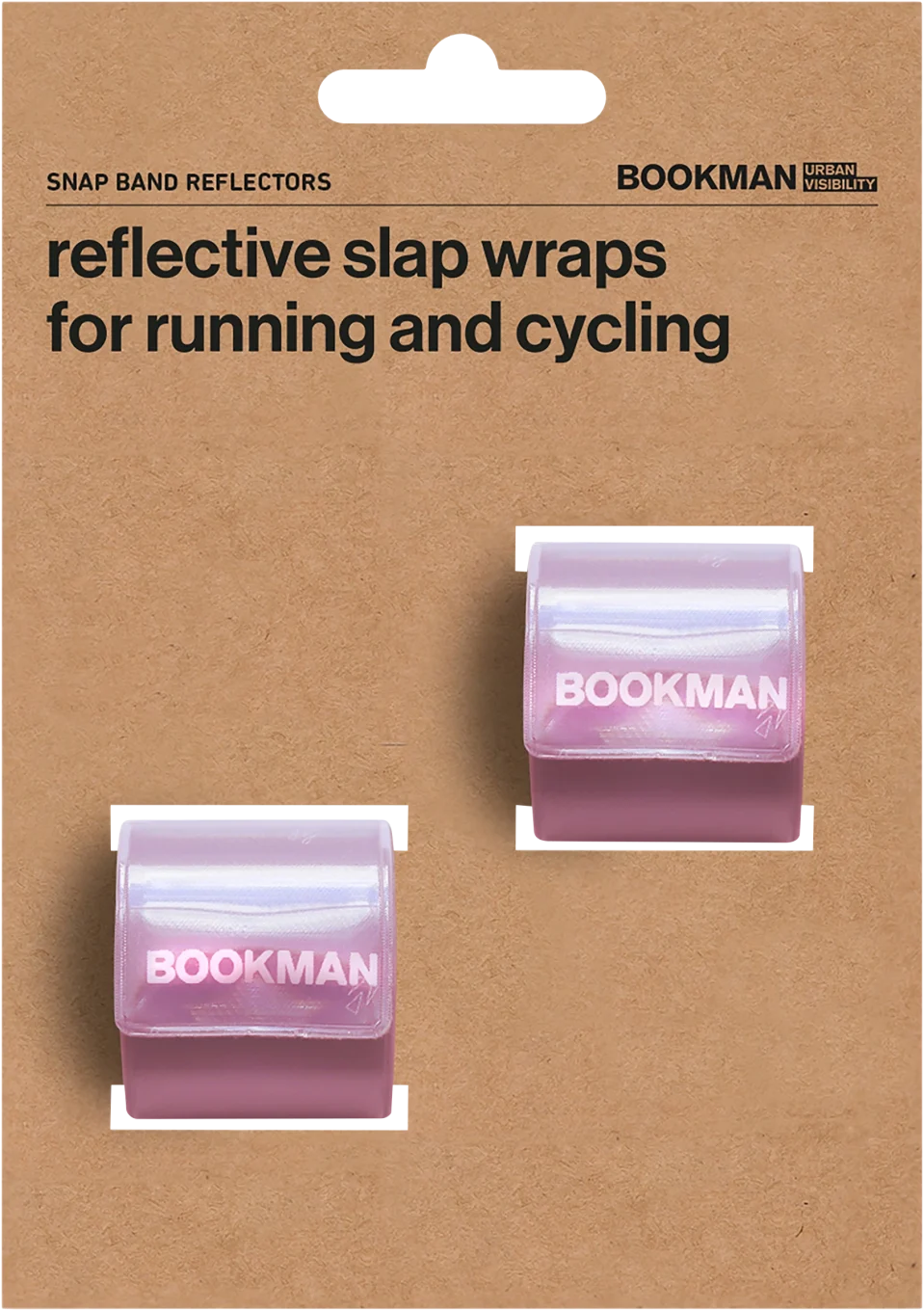 Bookman Snap Band Reflectors Pink 2-pack Bookman