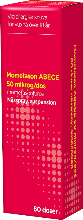Mometason ABECE Nässpray suspension 50 µg/dos 60 doser ABECE