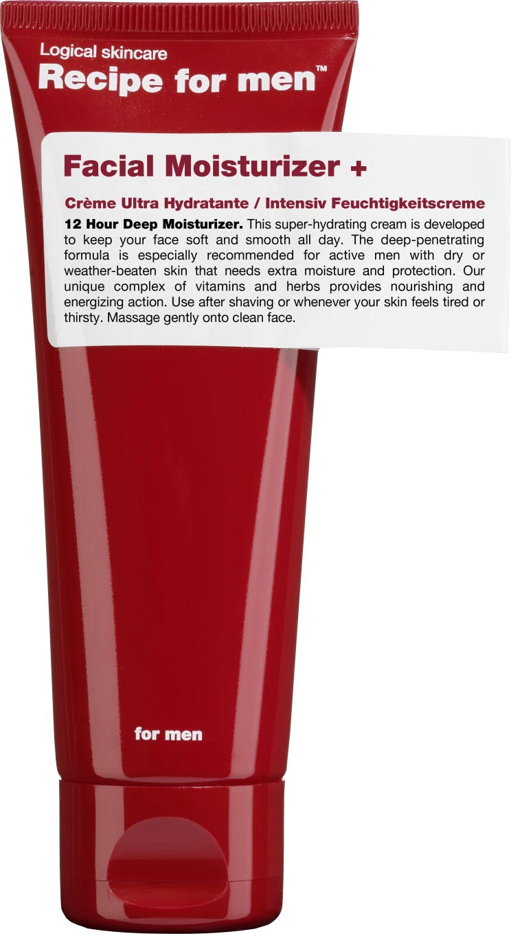 Recipe for Men Facial Moisturizer+ 75 ml Recipe for Men