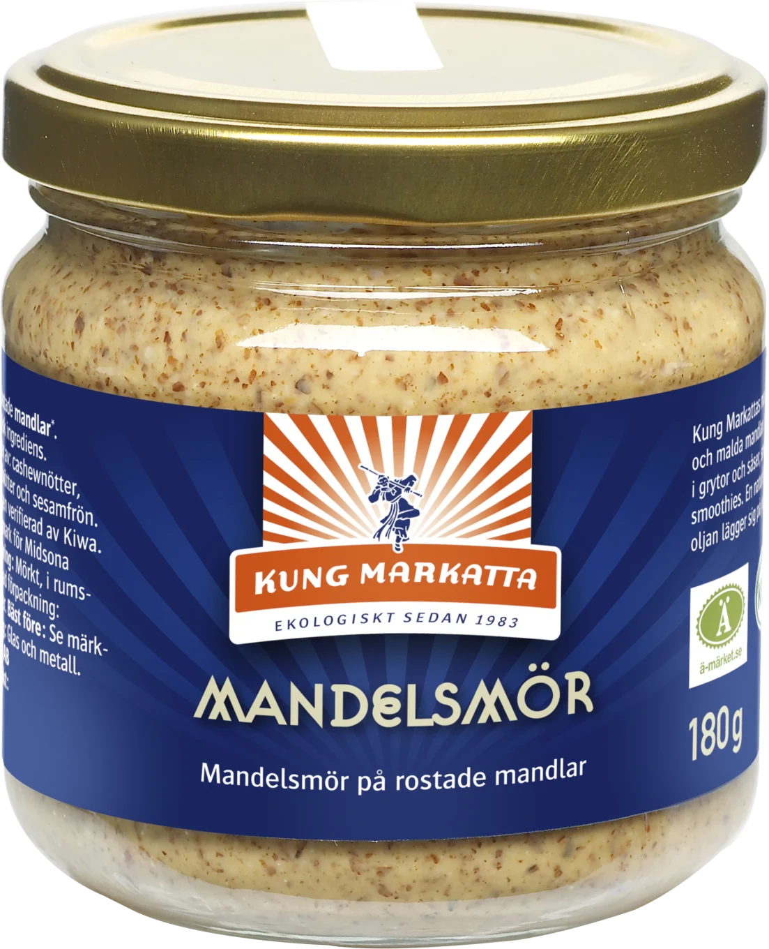 Kung Markatta Mandelsmör Krav 180 g Kung Markatta